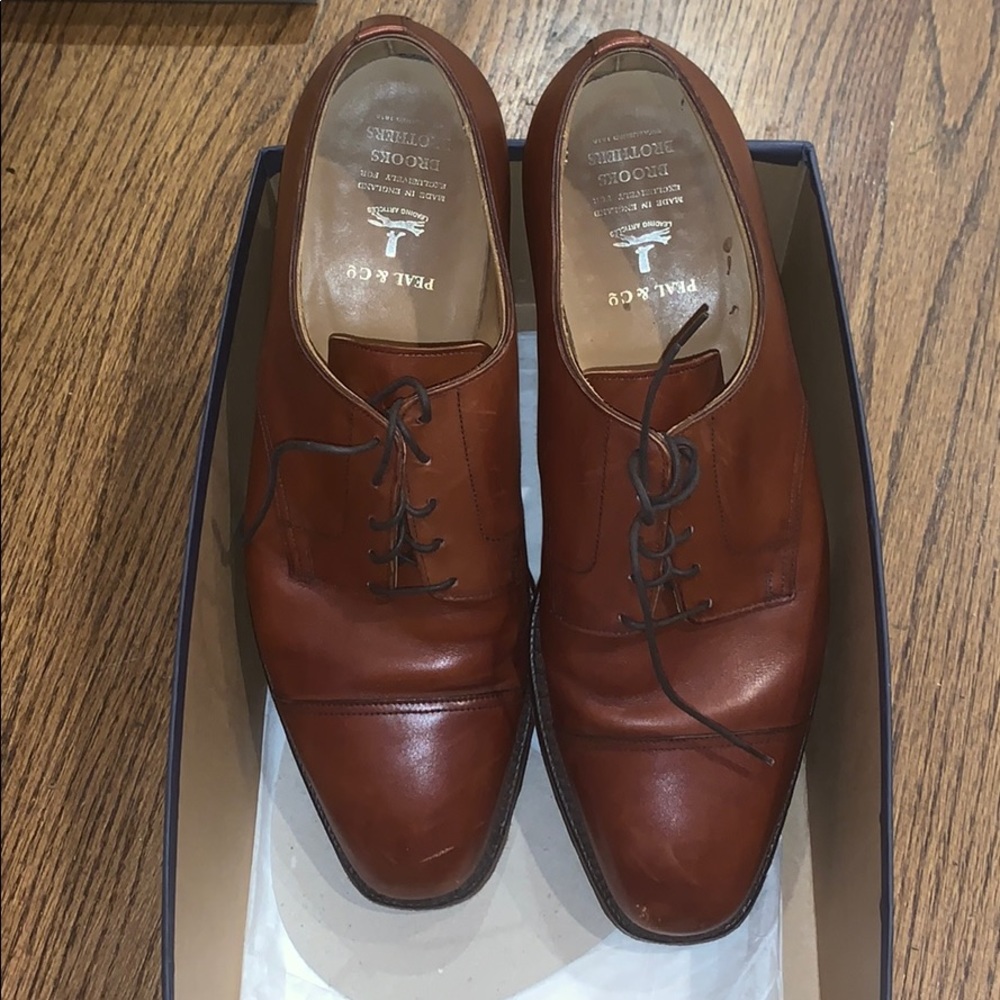 Brown Leather Brooks Brothers Dress Shoes 11 1/2